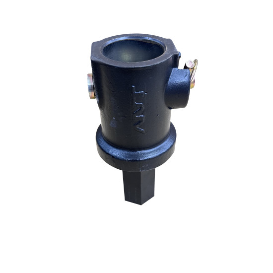 Auger Bit Adapter – 2" Hex Male to 2-9/16" Female Round for Skid Steers, Backhoes & Excavators