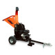 6 inch 15hp Gasoline Disc Wood Chipper and Shredder Self Gravity feed