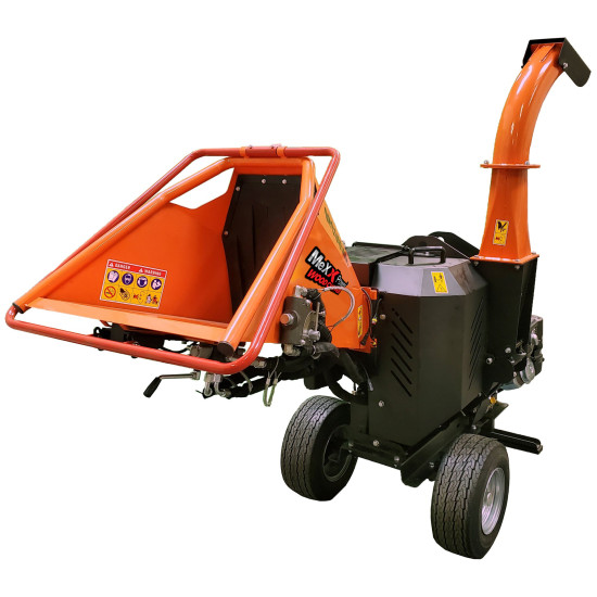 6 inch Honda GX390 Hydraulic Gasoline Flywheel / Disc Wood Chipper and Shredder 