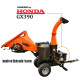 6 inch Honda GX390 Hydraulic Gasoline Flywheel / Disc Wood Chipper and Shredder 