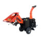 6 inch 27HP Hydraulic Commercial Flywheel / Disc Wood Chipper and Shredder 