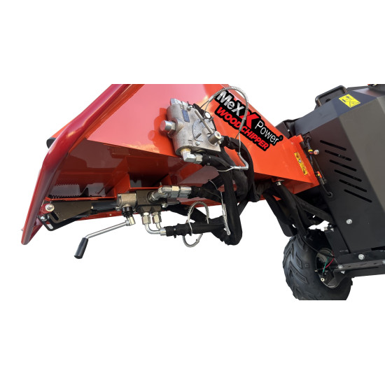 6 inch 27HP Hydraulic Commercial Flywheel / Disc Wood Chipper and Shredder 