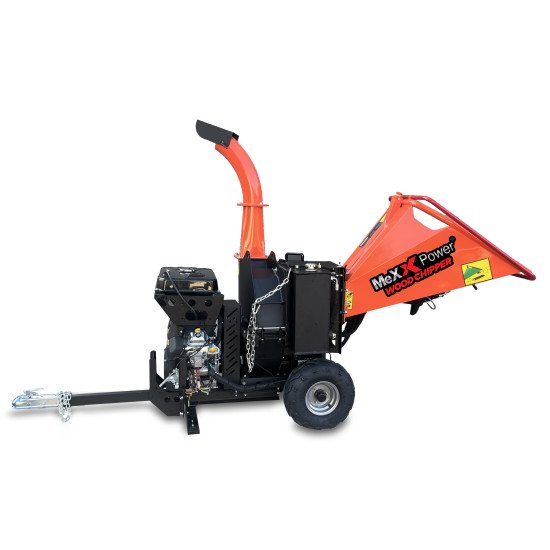 6 inch 27HP Hydraulic Commercial Flywheel / Disc Wood Chipper and Shredder 