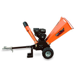 6" inch Commercial Wood Chipper Towable Gas-Powered Gravity-Feeding 