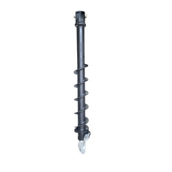 6" Auger Bit Post Hole Digger, Earth Auger – 48" Length, 2" Hex Drive Connection for  Skid Steers, Backhoes & Excavators