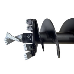 14" Auger Bit Post Hole Digger, Earth Auger – 48" Length, 2" Hex Drive Connection for  Skid Steers, Backhoes & Excavators