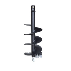 18" Auger Bit Post Hole Digger, Earth Auger – 48" Length, 2" Hex Drive Connection for  Skid Steers, Backhoes & Excavators