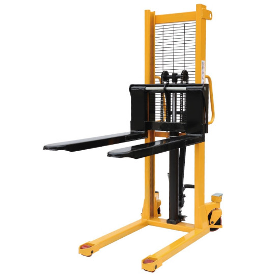 Hydraulic Manual Stacker Narrow Legs 1000 kg  (2204 lbs) + 63" Capacity