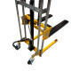 Manual Pallet Stacker Platform lift height 67" inch 880 Lb. Capacity