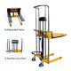 Manual Pallet Stacker Platform lift height 67" inch 880 Lb. Capacity