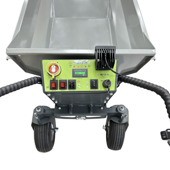 500kg 48V Electric Wheelbarrow Mini Dumper Power Lift Dump 360-Degree Turn 500kg 48V Electric Wheelbarrow Mini Dumper Power Lift Dump 360-Degree Turn