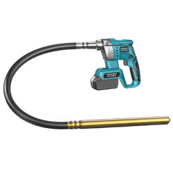 Mexx Power Cordless Concrete Vibrator with Lithium Battery &  Poker Shaft