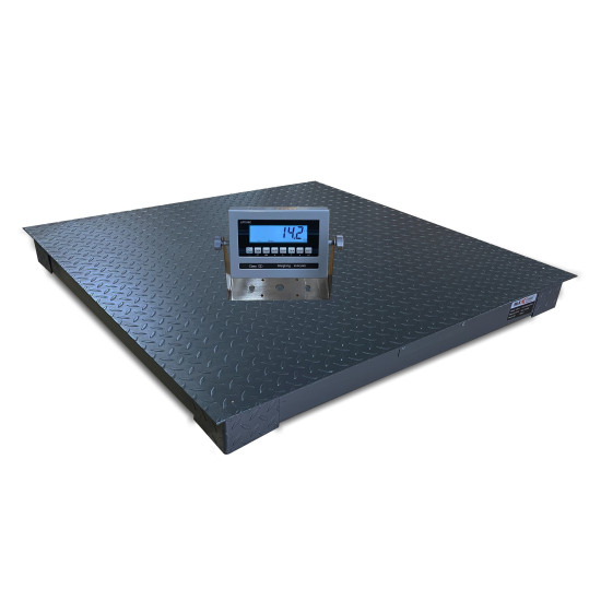 6500 LB Floor Pallet Scale – 48x48 Inches With Ramp – Prime USA Scales PS-4848R
