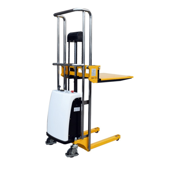 Semi Electric Pallet Stacker Platform lift  height 67" inch 880 Lb. Capacity