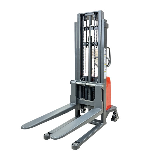 Semi Electric Pallet Stacker 1500 kg (3300 lbs) 98" Lift 